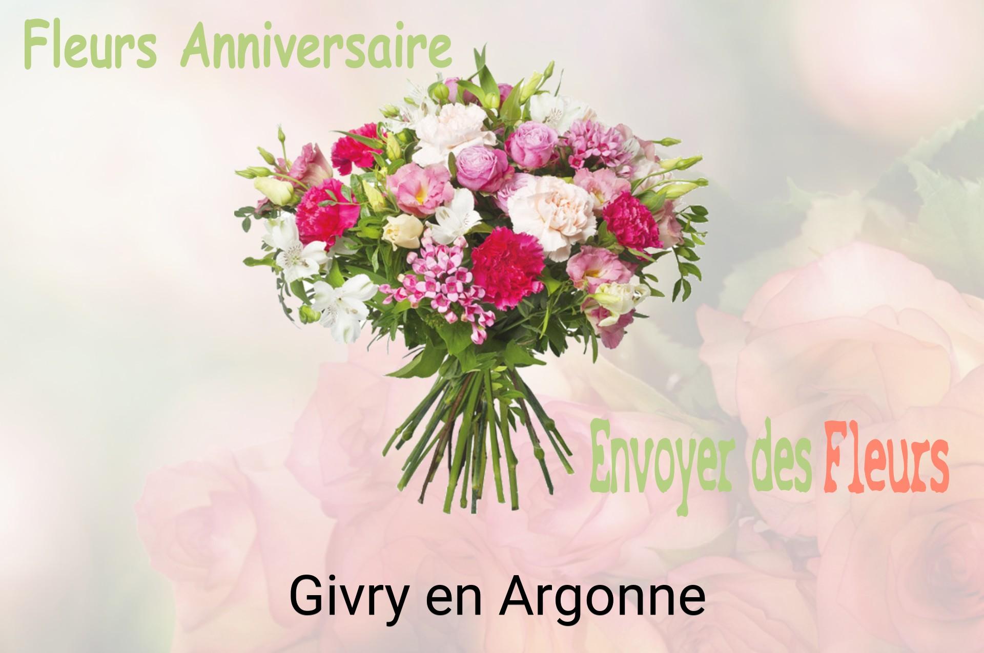 Bouquet de fleurs d’anniversaire livré à Givry-en-Argonne